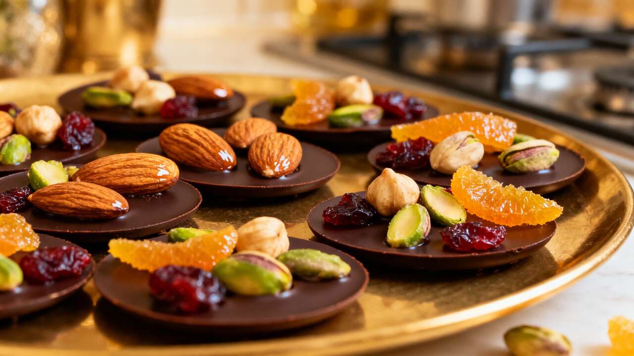 Recette facile : mendiants au chocolat maison