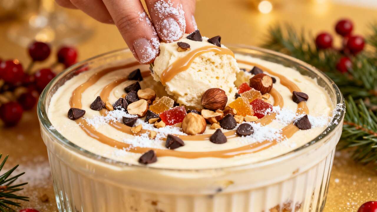 Recette de Semifreddo : dessert glacé de Noël