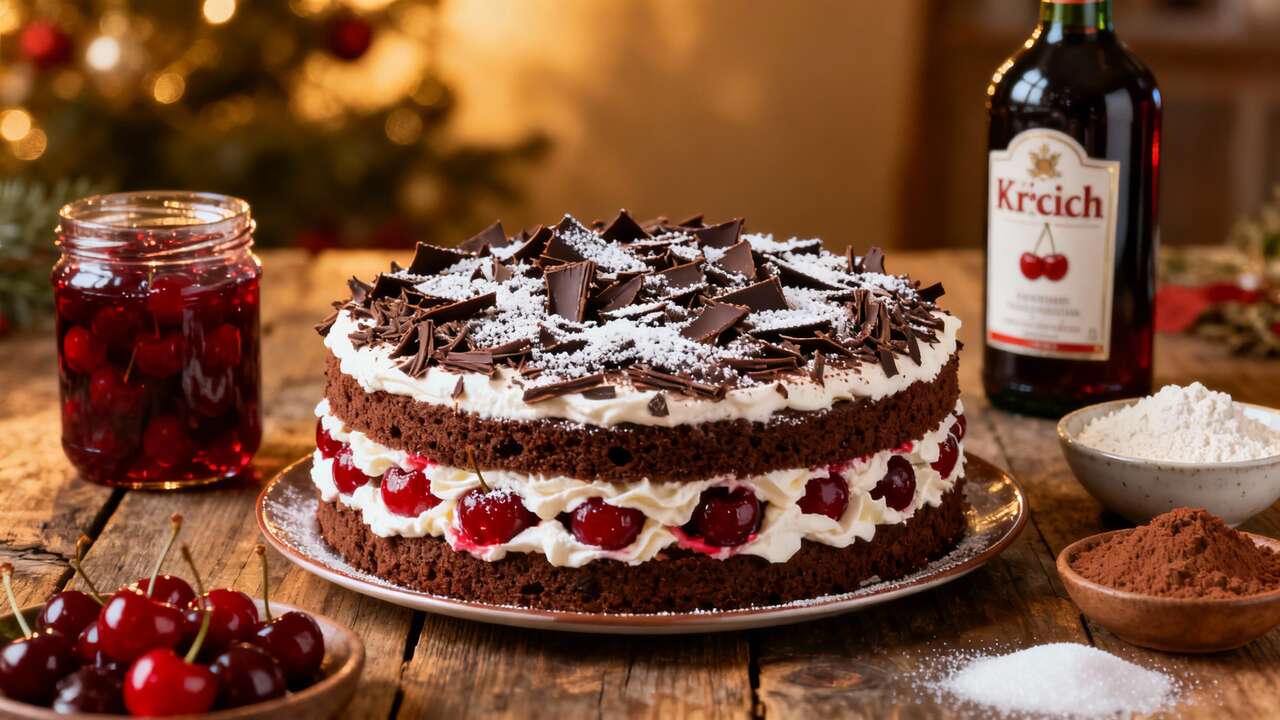 Recette forêt-noire de noël : délice festif