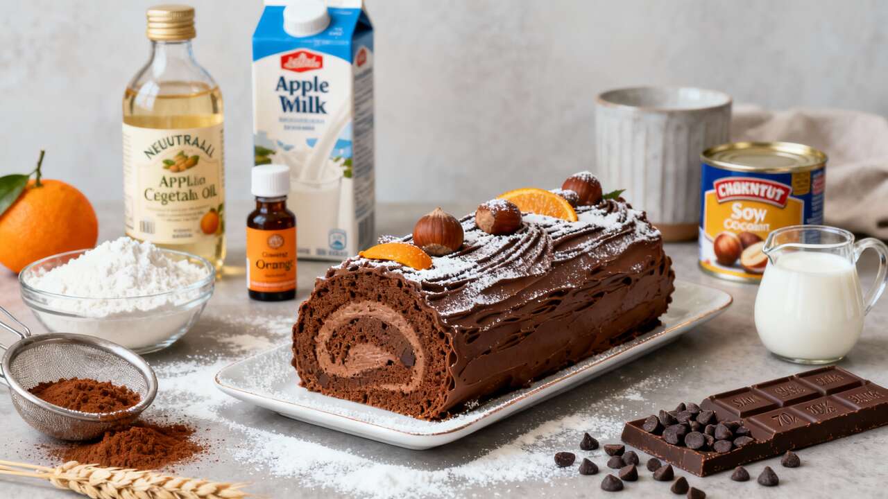 Bûche inratable chocolat marron orange : la recette parfaite