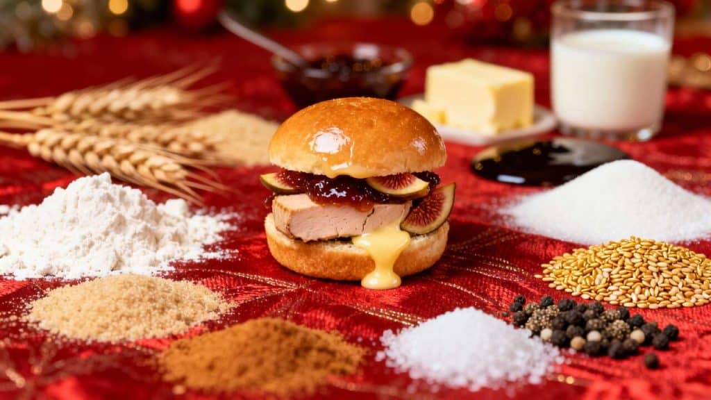 Mini-burgers de Noël au foie gras et figue : recette gourmande