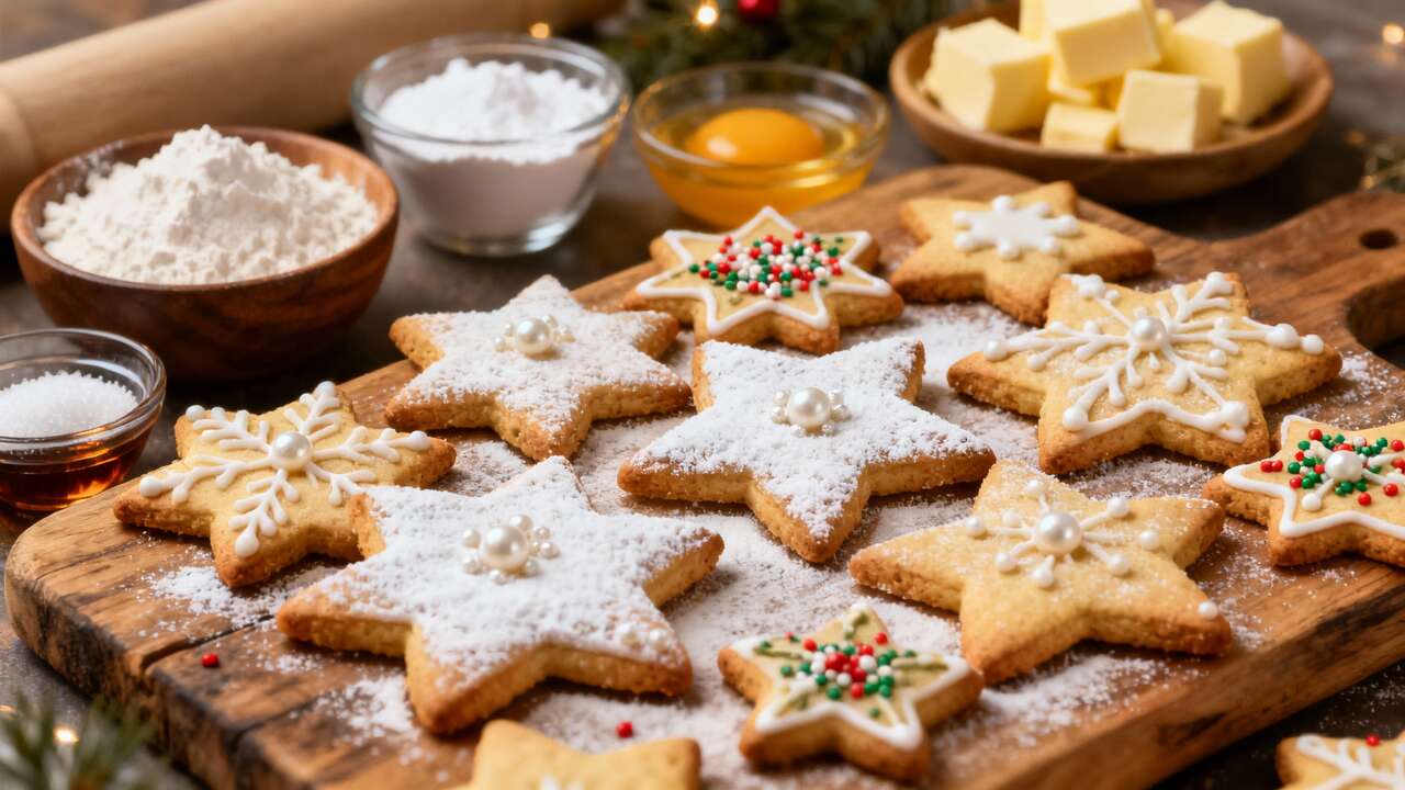 Recette facile des biscuits étoiles de Noël