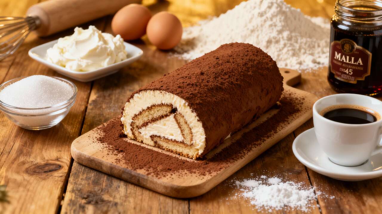 Recette de Bûche de Noël façon Tiramisu