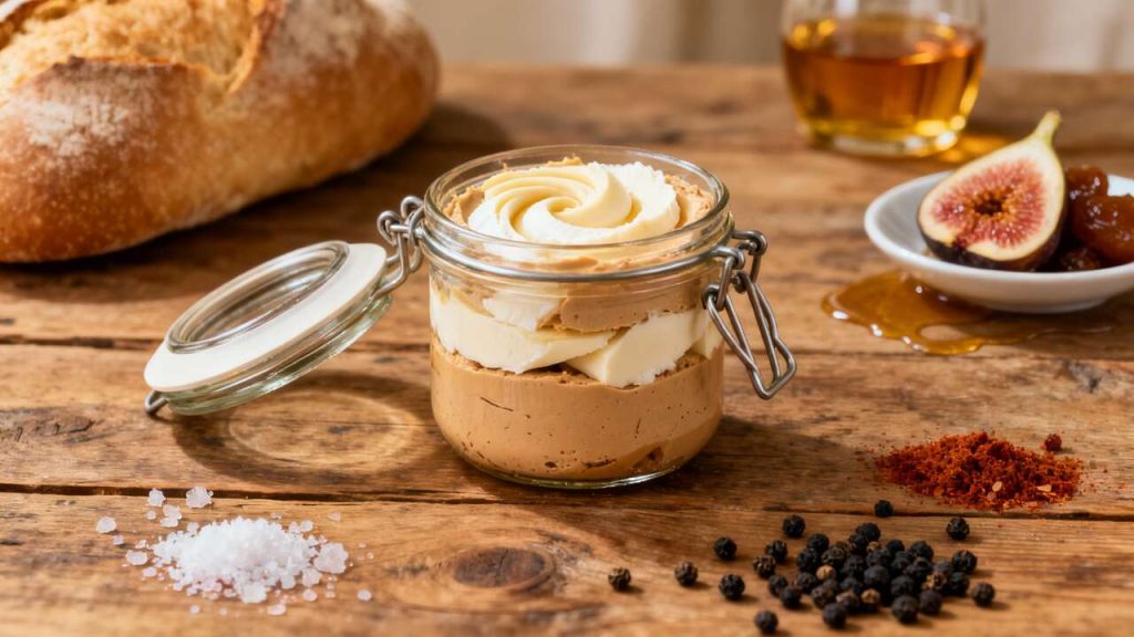 Bocal de foie gras au fromage frais : recette gourmande