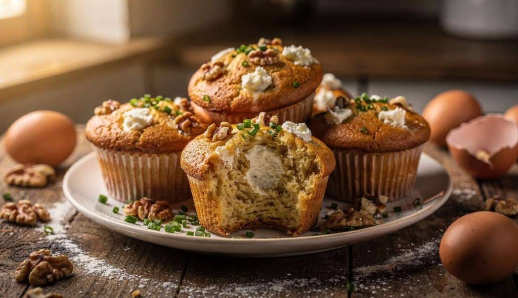 Muffins Salés au Fromage de Chèvre Frais