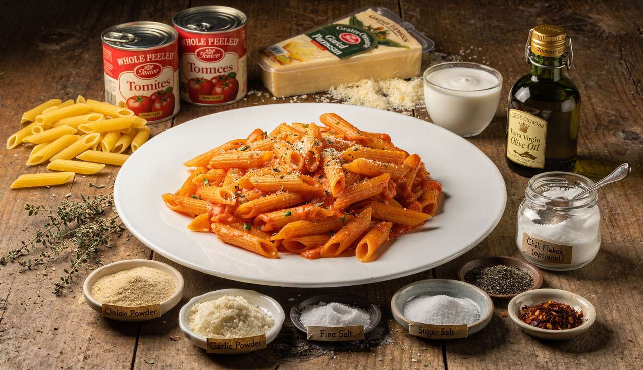 Penne à la sauce tomate crémeuse : la recette facile et savoureuse