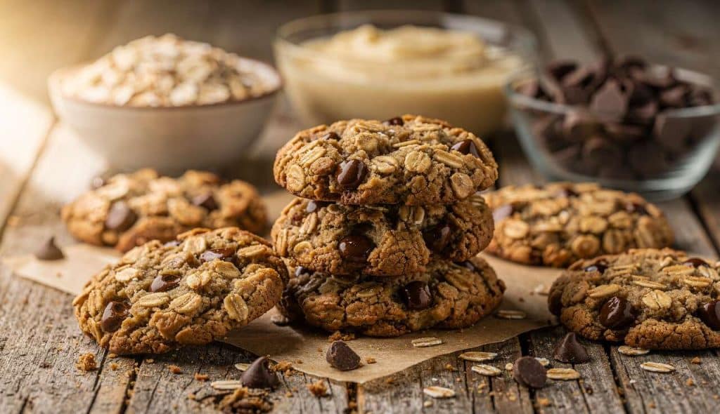 Biscuits avoine-banane : recette simple avec 3 ingrédients