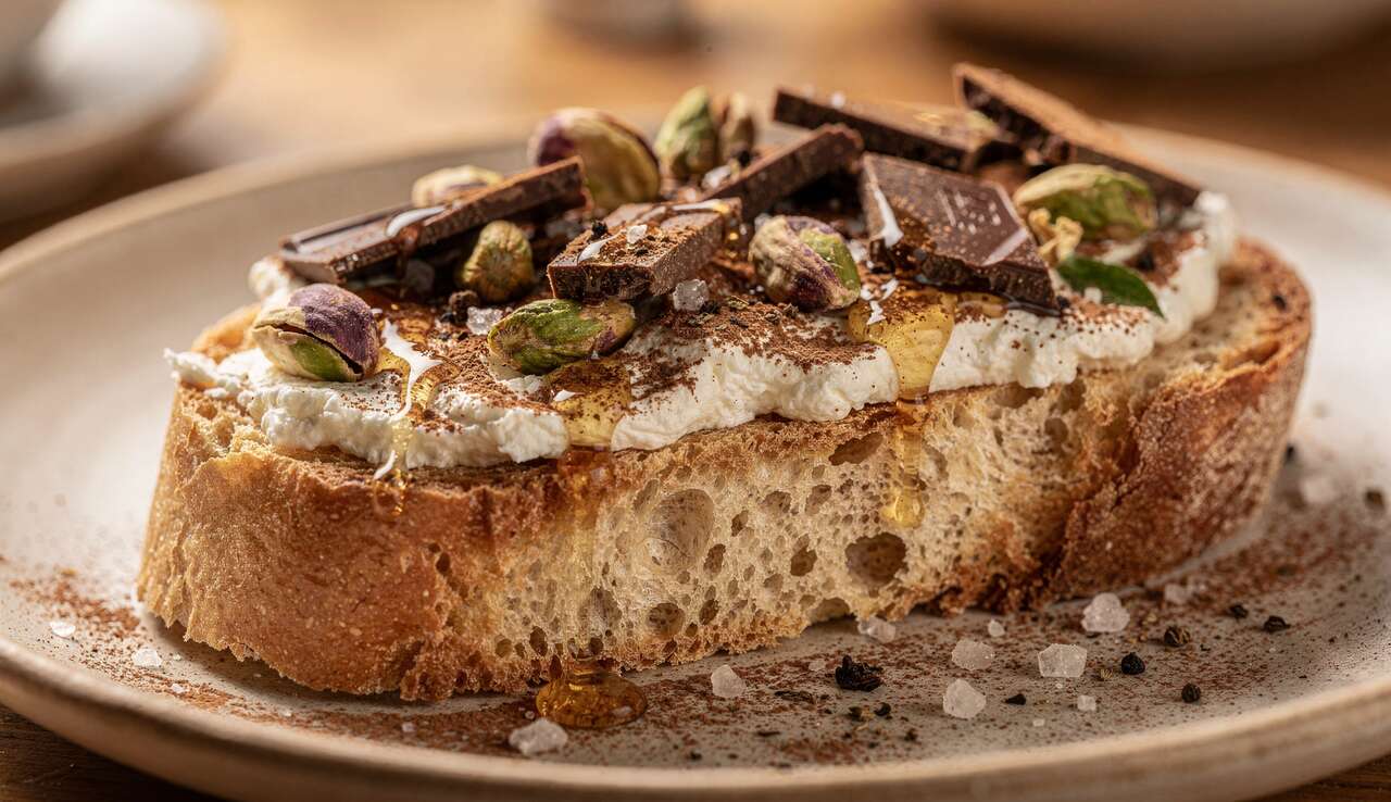 Tartine au fromage frais et chocolat : recette gourmande