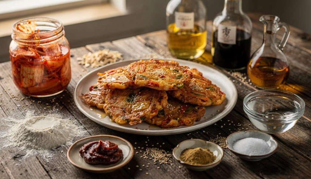 Galettes de kimchi jeon maison : recette facile et savoureuse