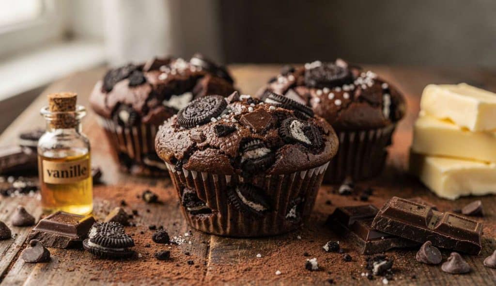 Muffins Brownie aux Oreos : recette Gourmande