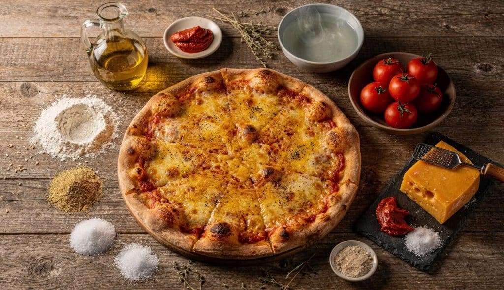 Recette de pizza au cheddar maison