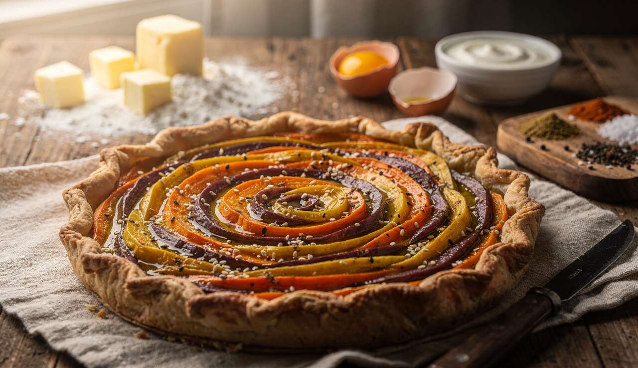 Tarte rustique aux carottes : recette savoureuse et facile