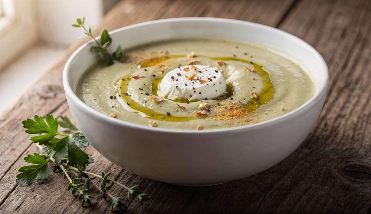 Velouté de Coeur d'Artichauts au Fromage Frais : recette Gourmande