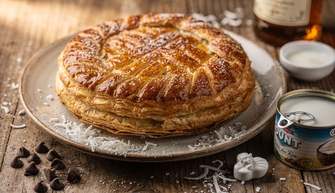 Galette des Rois Bounty : coco et Chocolat