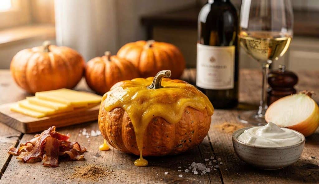 Petites courges farcies au fromage à raclette : recette gourmande