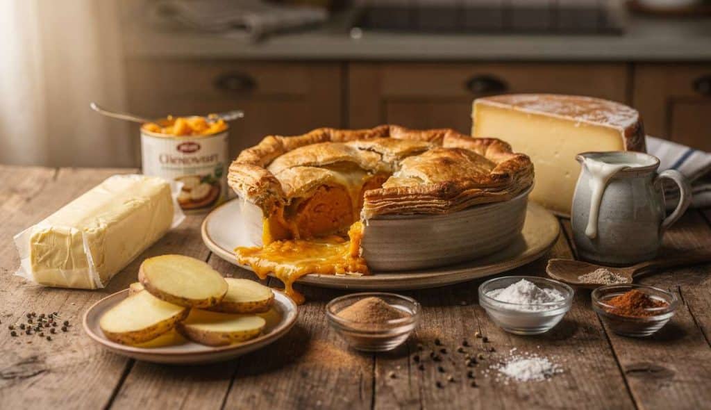 Tourte potiron, pomme de terre et fromage à raclette