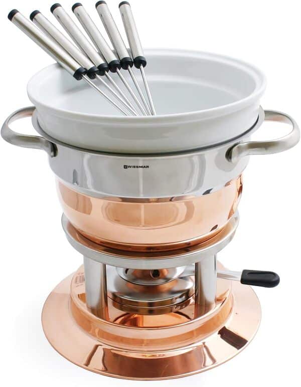 Lausanne 11 Pc. Copper Fondue Set