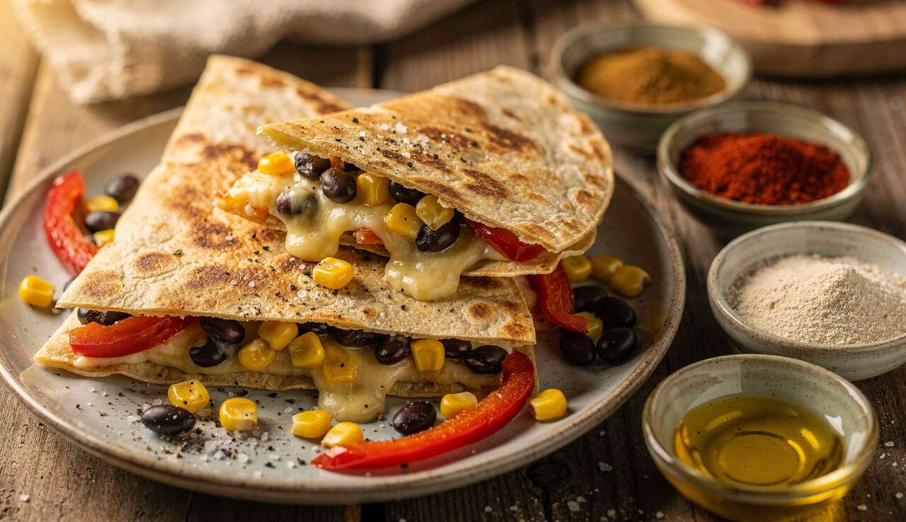 Quesadillas gourmandes au fromage à raclette