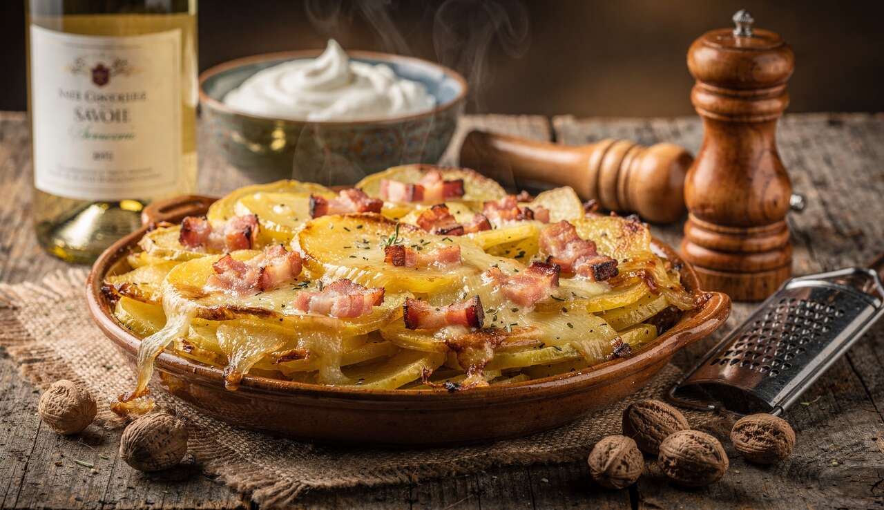 Tartiflette savoureuse : recette pommes de terre au Reblochon