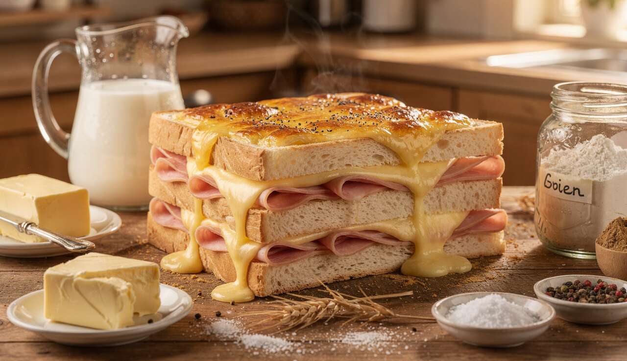 Croque-Monsieur Géant au Fromage à Raclette : la Recette Gourmande