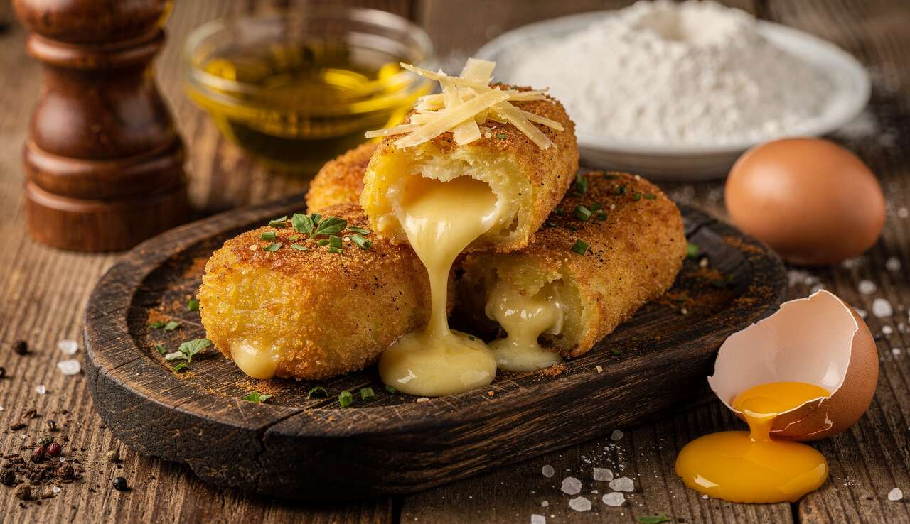 Croquettes de pommes de terre au fromage à raclette : recette gourmande