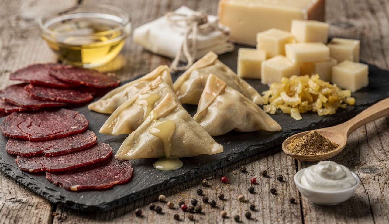 Samoussas de viande des Grisons au fromage à raclette : recette gourmande
