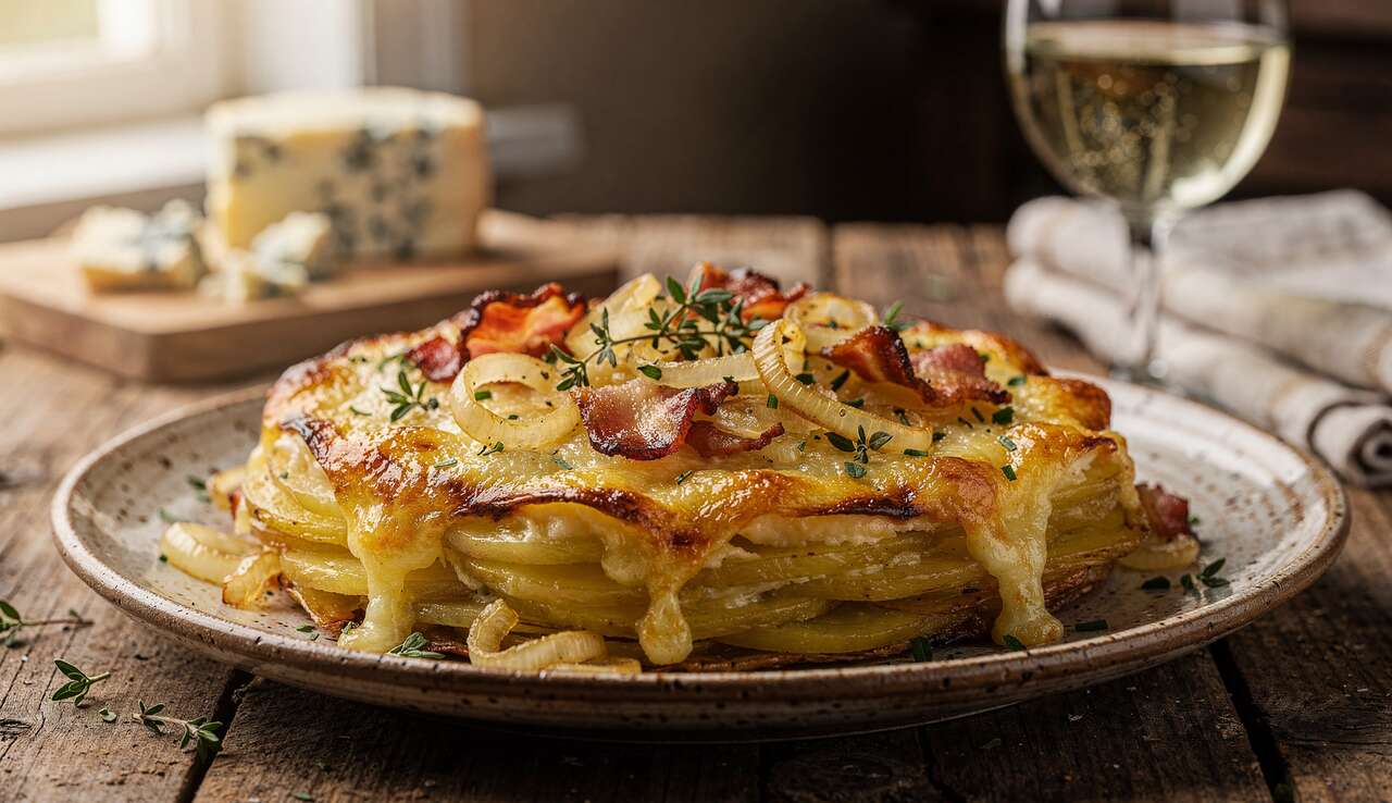 Recette Tartiflette au Fromage Bleu : délice Savoyard