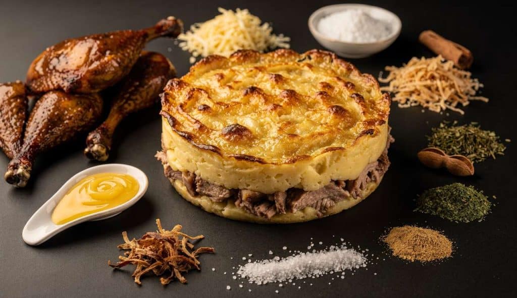 Parmentier de canard au fromage : recette gourmande