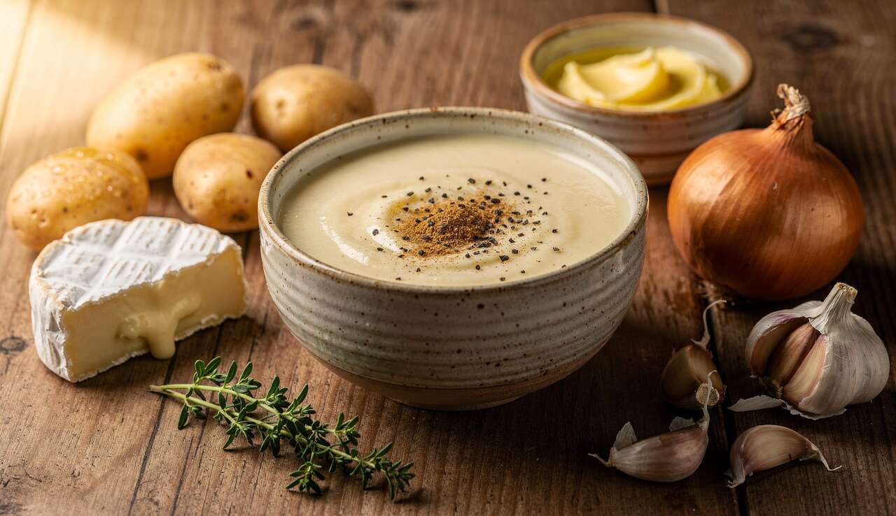 Recette onctueuse de soupe au Camembert
