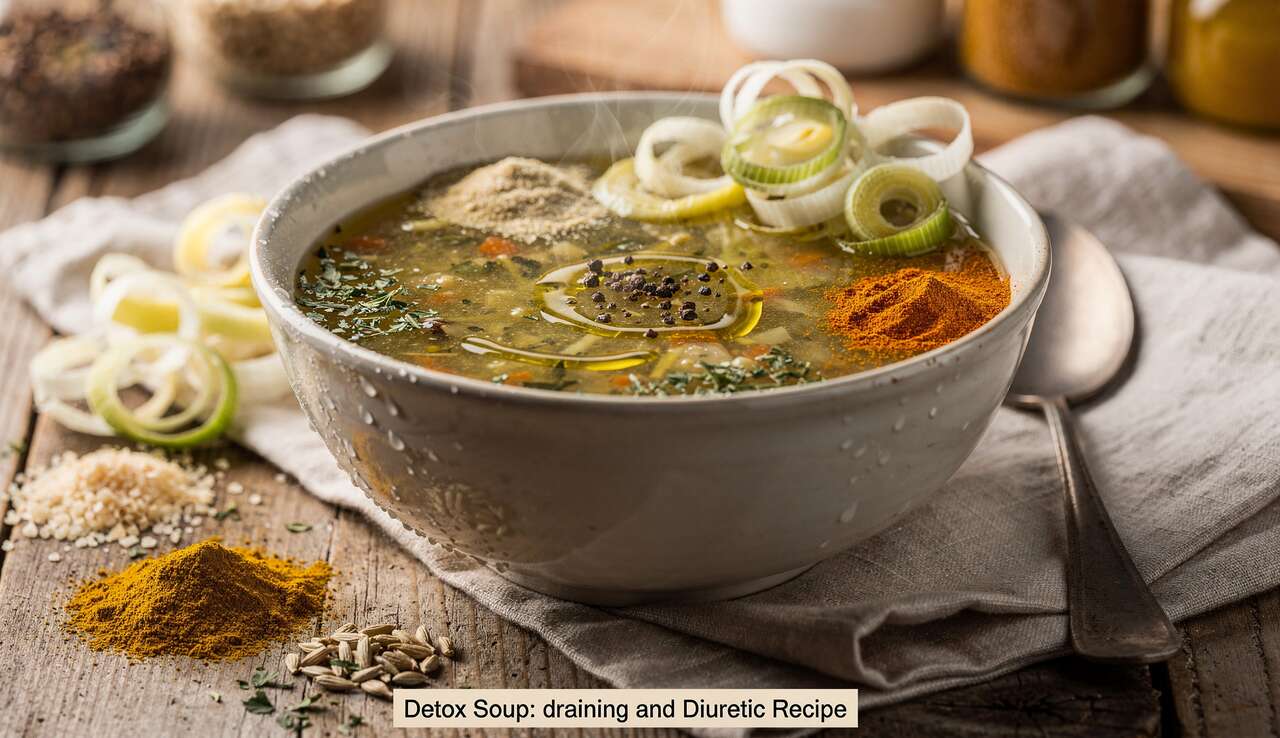 Soupe Détox : recette Drainante et Diurétique