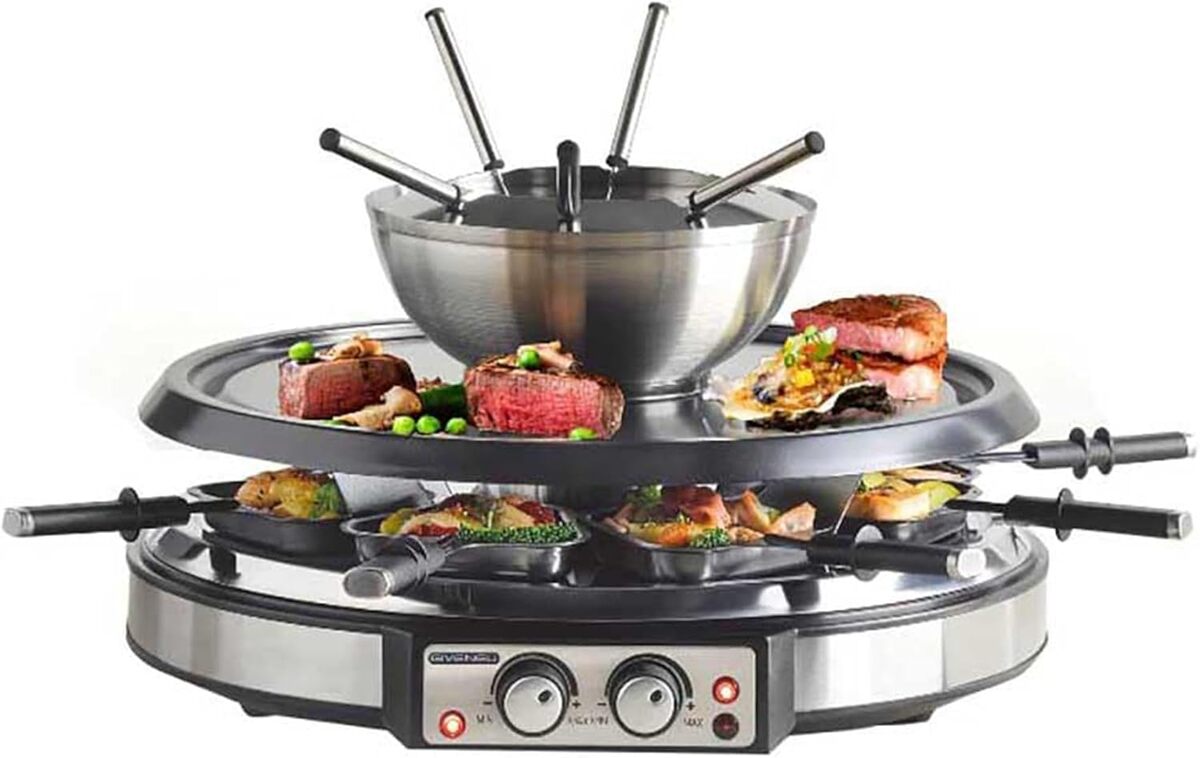 Test : appareil raclette fondue GIVENEW 1900 W