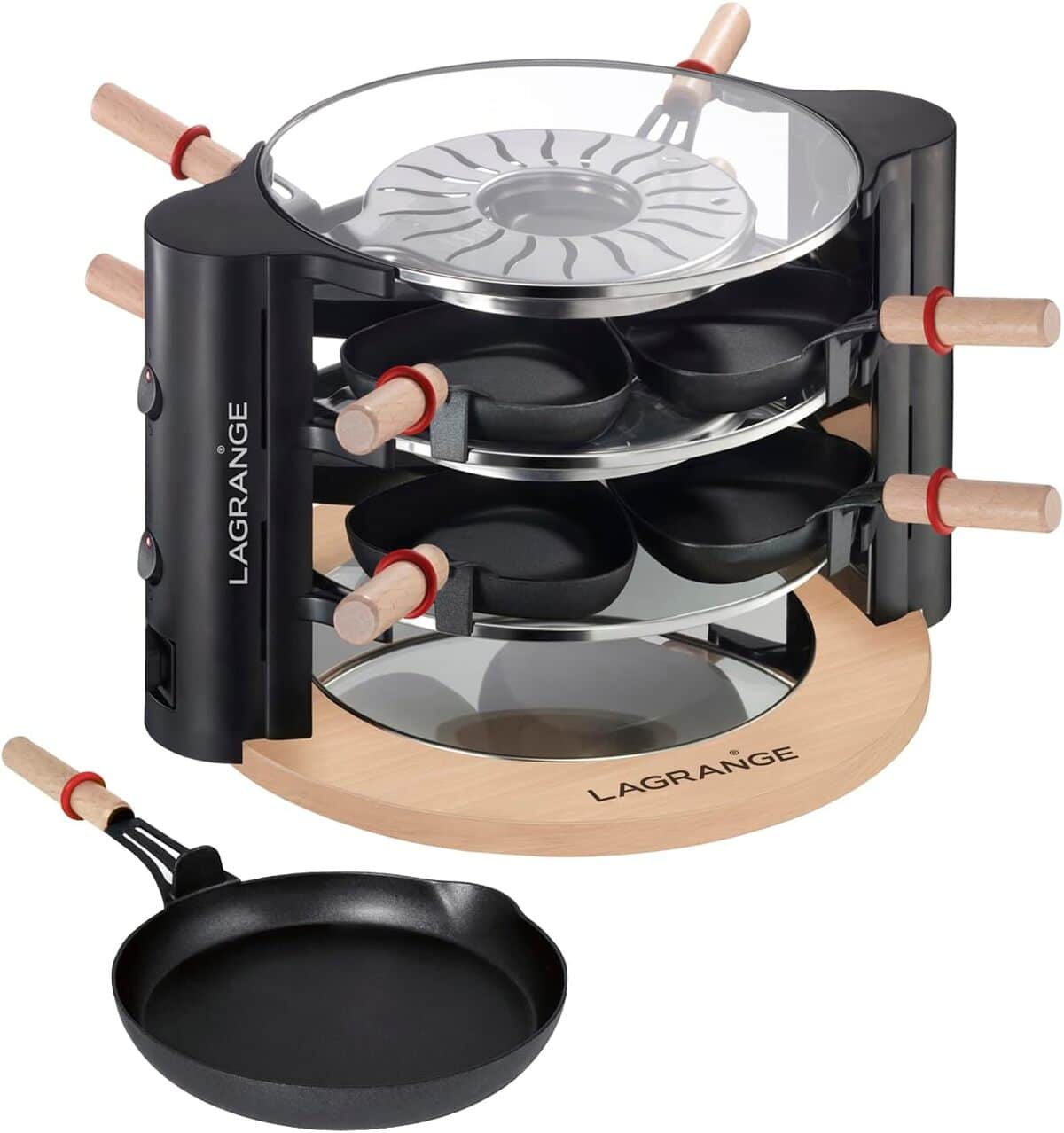 Test de la Lagrange Raclette Évolution : accessoires en Bois Clair