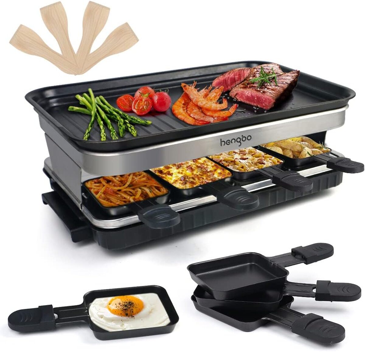 Test de l'appareil à raclette HengBO 1500 W : convivialité assurée