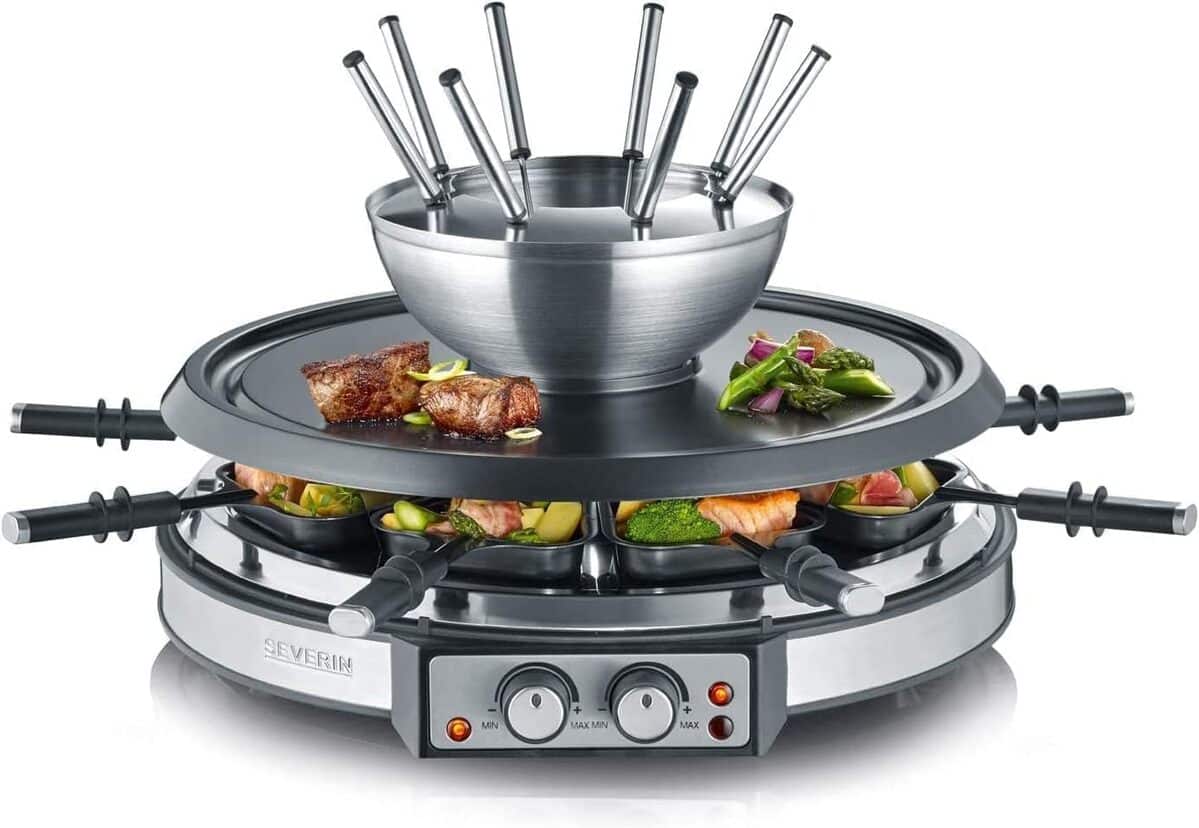 Test du SEVERIN RG 2348 : raclette-fondue 1 900W, convivialité à 8