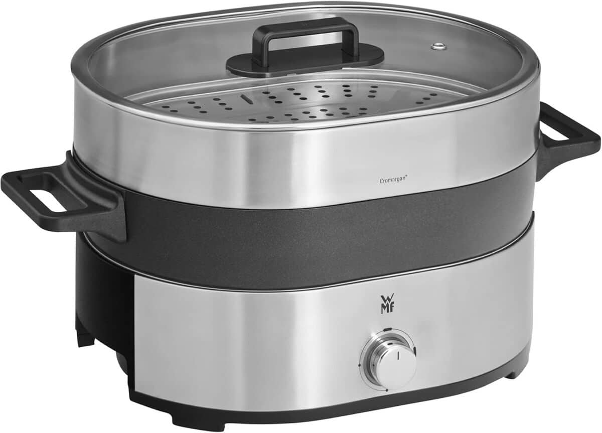 Test du WMF 0415540011 : hot pot & steamer noir, cromargan