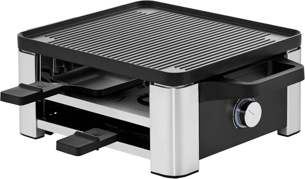 Test du WMF Lono : raclette pour 4 en acier inoxydable