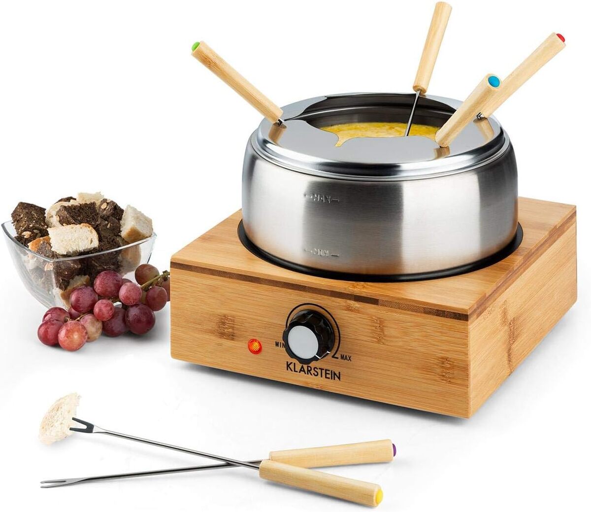 Test Klarstein Bambus fondue 800 W : chaleur et style