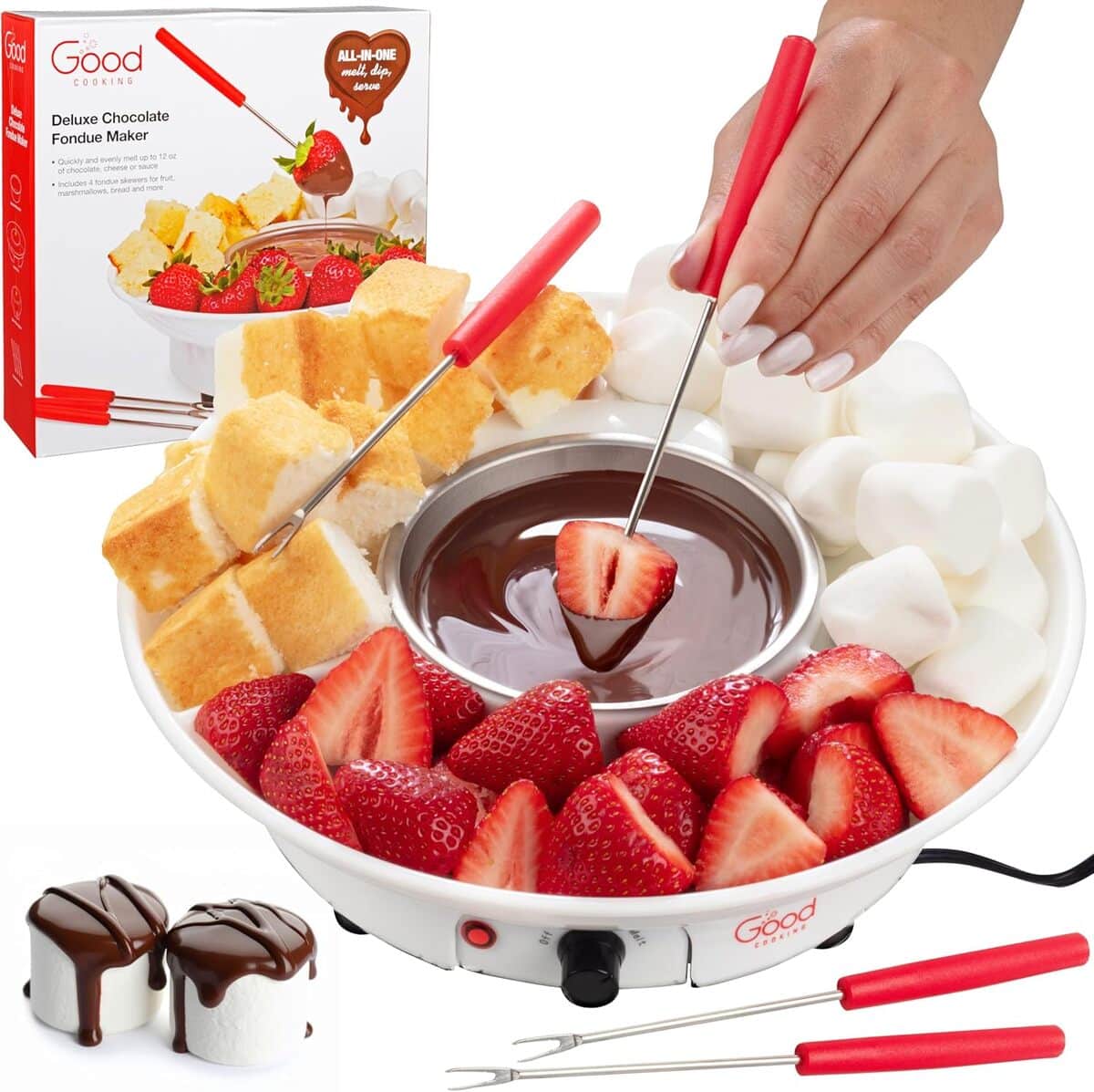 Test : machine à fondue électrique Deluxe et ses accessoires pratiques