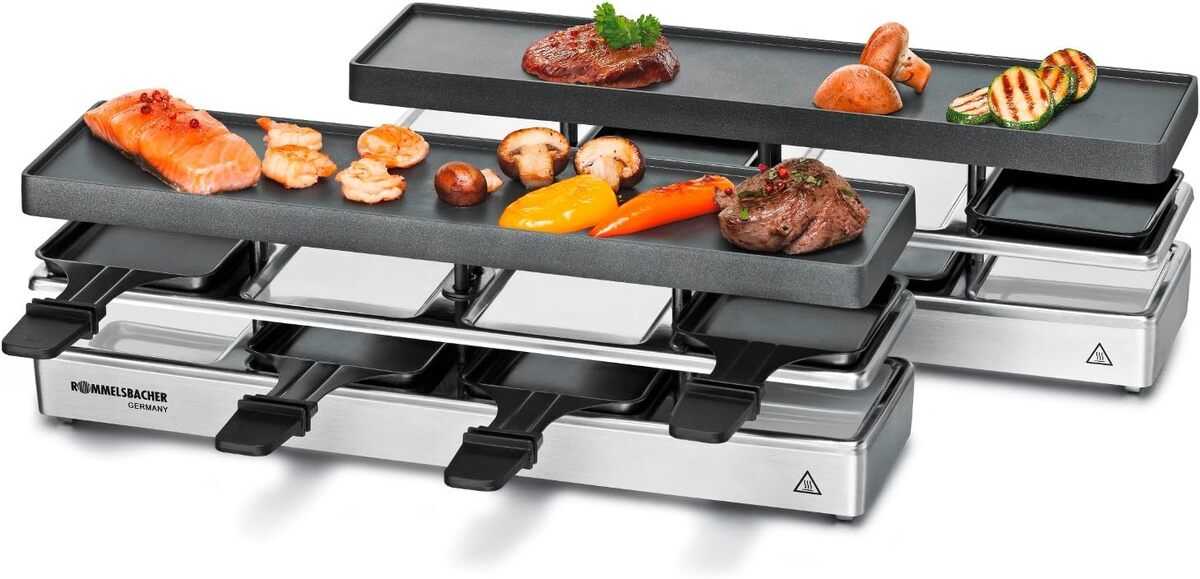 Test Rommelsbacher RC 1600 : appareil à raclette extensible pour 8 personnes