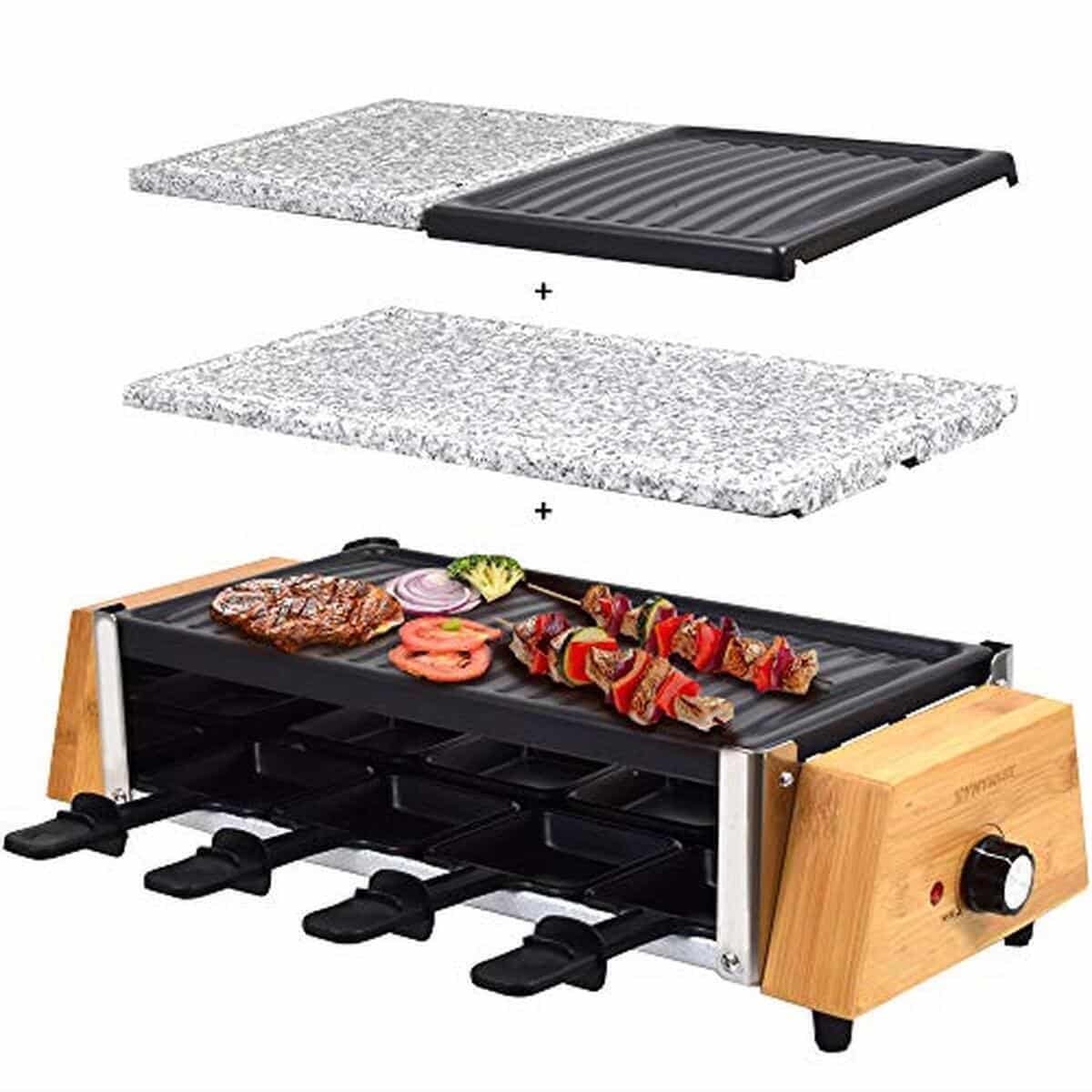 Test Syntrox Germany RAC-1200WB : raclette design bois pour 8 personnes