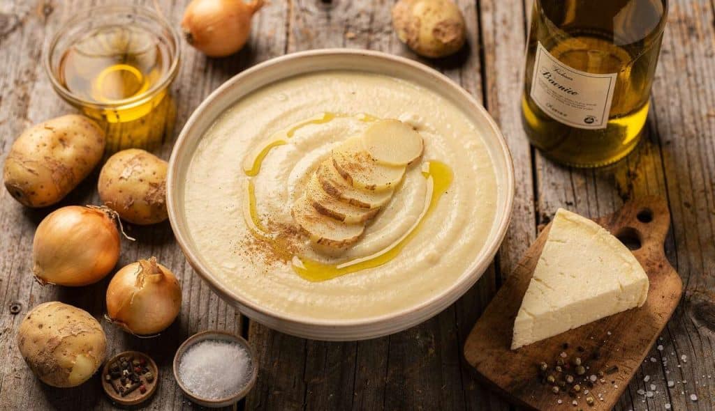 Velouté de topinambours au fromage frais allégé