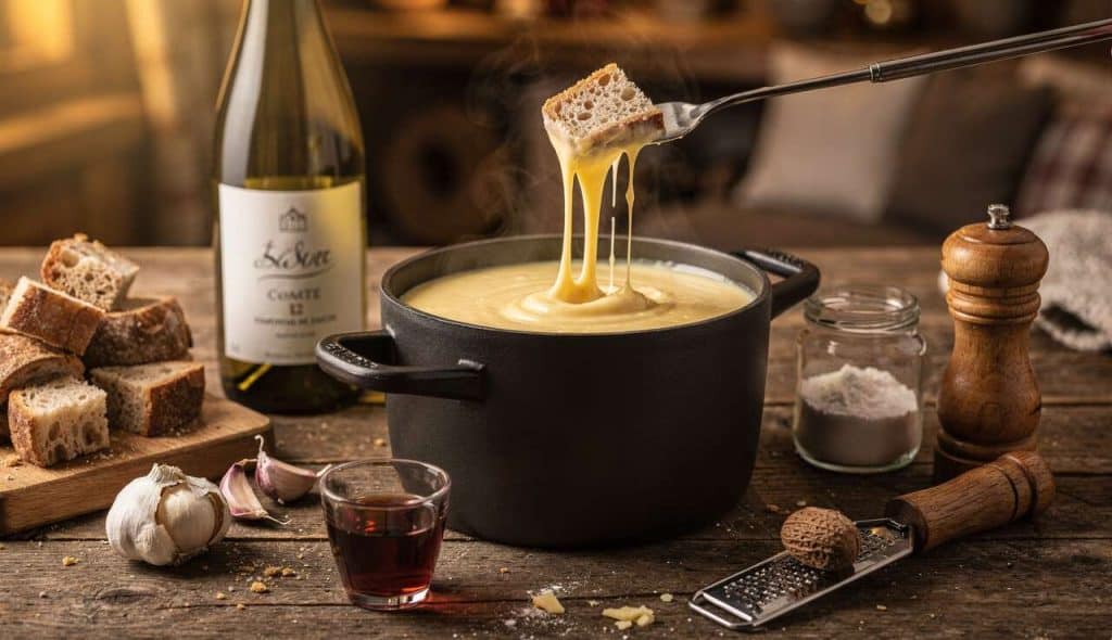 Fondue aux 3 fromages : recette facile et gourmande