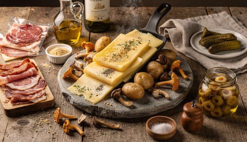 Raclette originale aux champignons : recette savoureuse et gourmande
