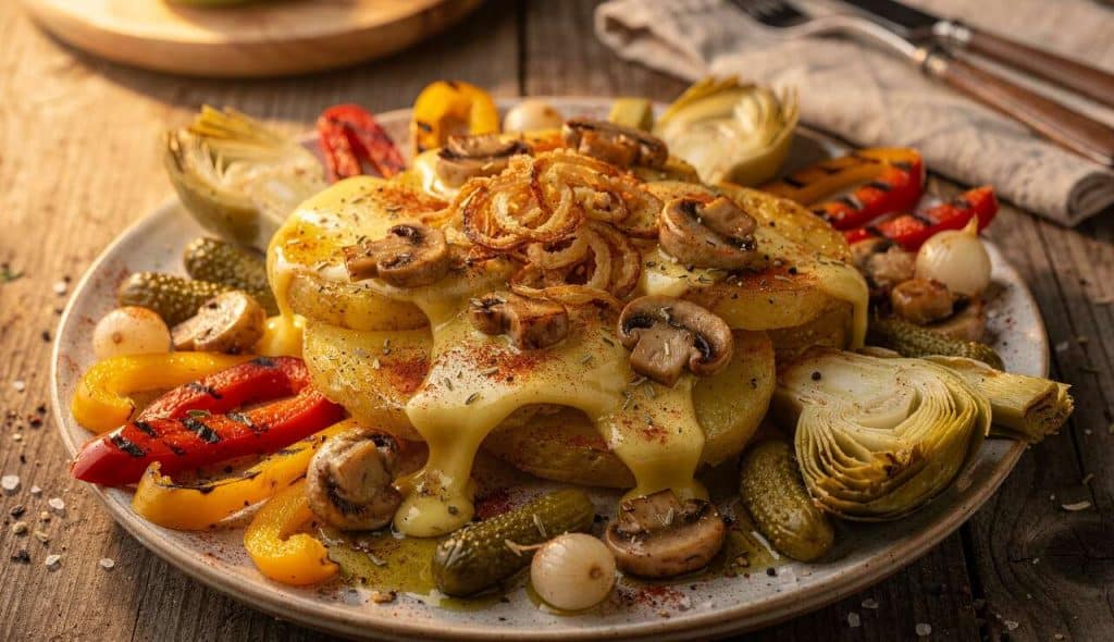 Recette délicieuse de raclette végétarienne