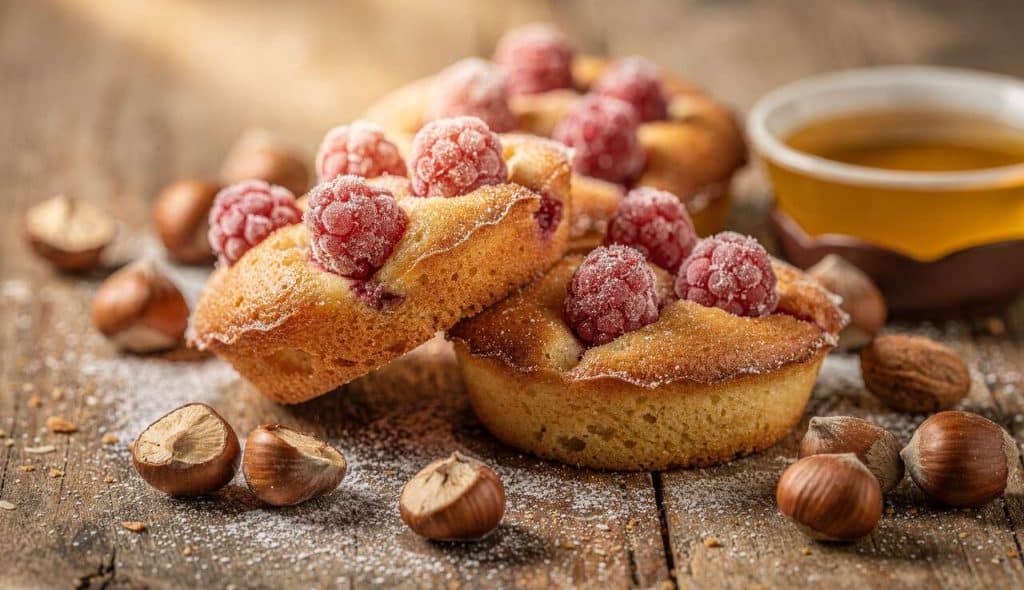 Petits financiers aux framboises et noisettes : la recette gourmande
