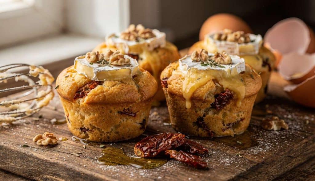 Muffins salés au Camembert et tomates séchées : recette gourmande