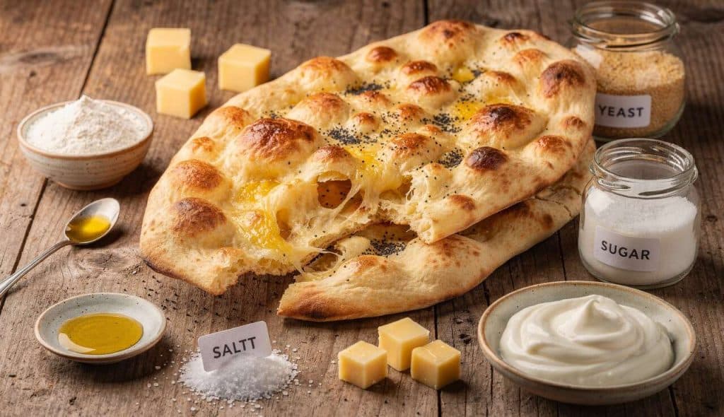 Naan au fromage au Thermomix : recette facile et rapide