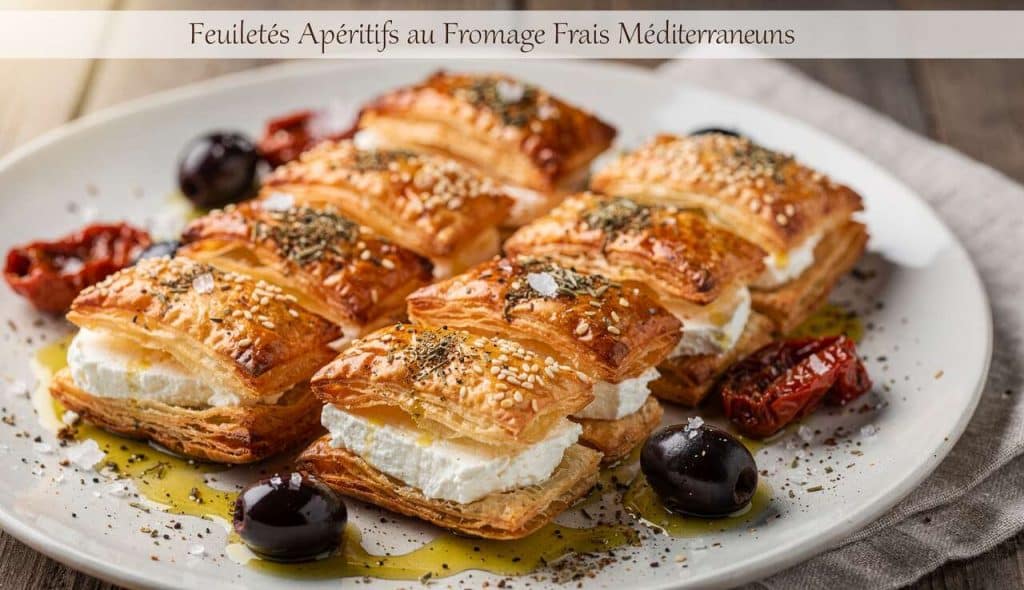 Feuilletés Apéritifs au Fromage Frais Méditerranéens