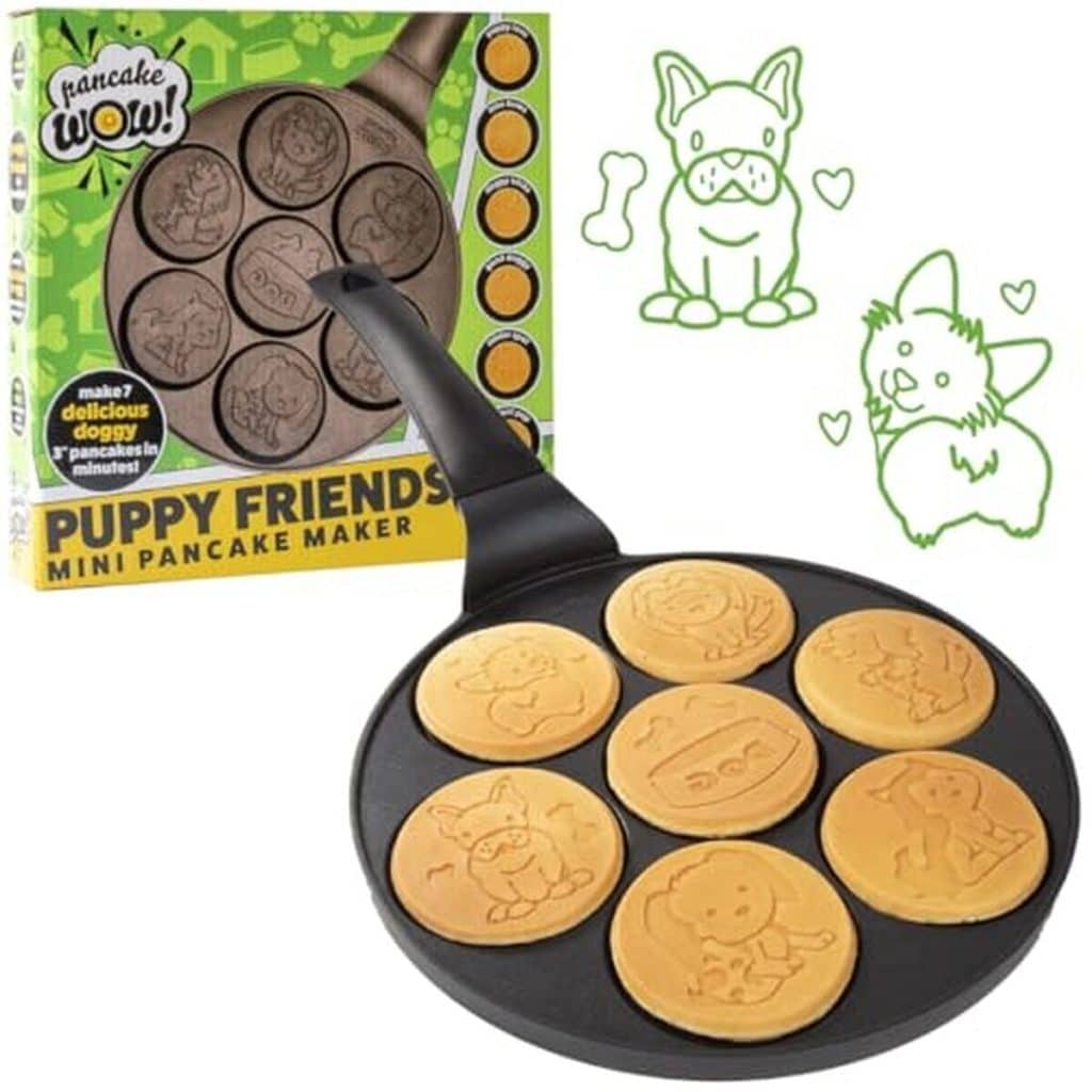 Test de la mini poêle à crêpes Puppy Friends : 7 crêpes uniques
