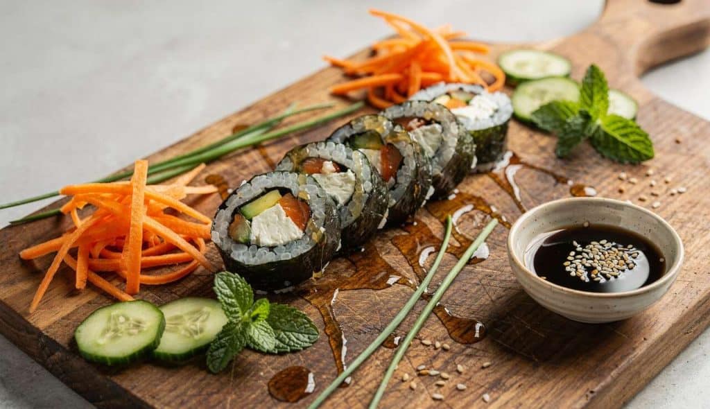 Maki de printemps au fromage de chèvre frais : recette gourmande